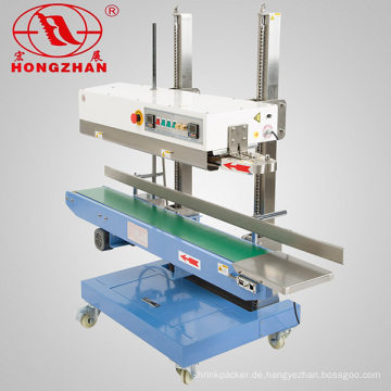 Mobilen kontinuierliche Sealer Tabelle oben Horizontal weiter Band Dichtungsmaschine mit 110 220V 60Hz 50Hz für lange grosse Tasche Mund